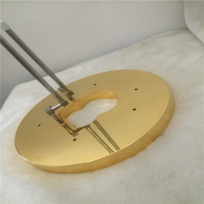 红铜及黄铜不锈钢结合体镀真金及局部镀24K金多材质结合电镀真金