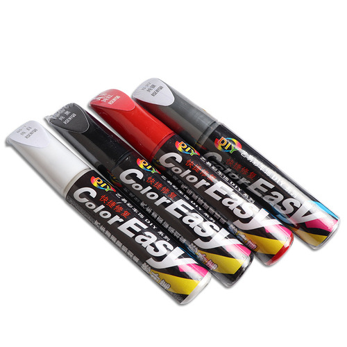 Car touch-up pen pearl white scratch repair agent black deep scratch removal special self-spray paint silver dot paint pen