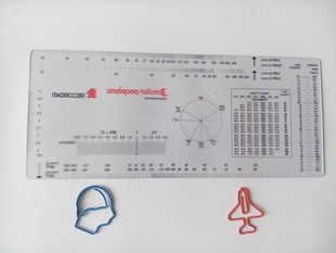 Supply medical ruler professional ECG ruler transparent ECG ruler medical gifts promotional LOGO