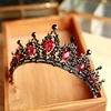 Retro black hair accessory for bride, accessories for princess, crown