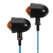 摩托车配件巡航太子车改装复古金属转向灯信号指挥灯转弯灯