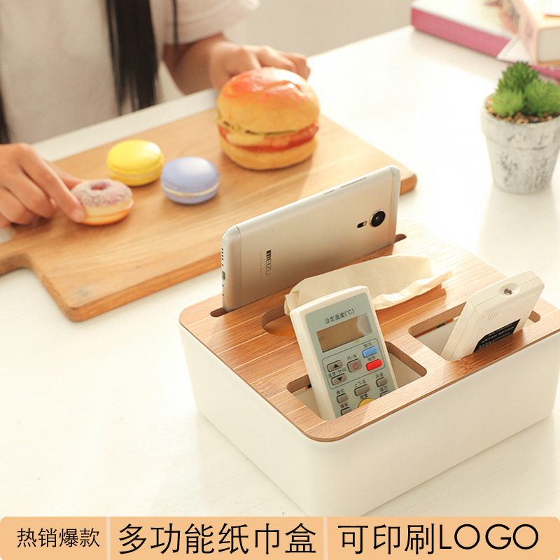 塑料餐巾盒酒店车用纸巾盒欧式纸巾盒外贸家居用品抽纸盒木盖收纳