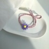 Hair accessory, cute hair rope, Korean style, flowered