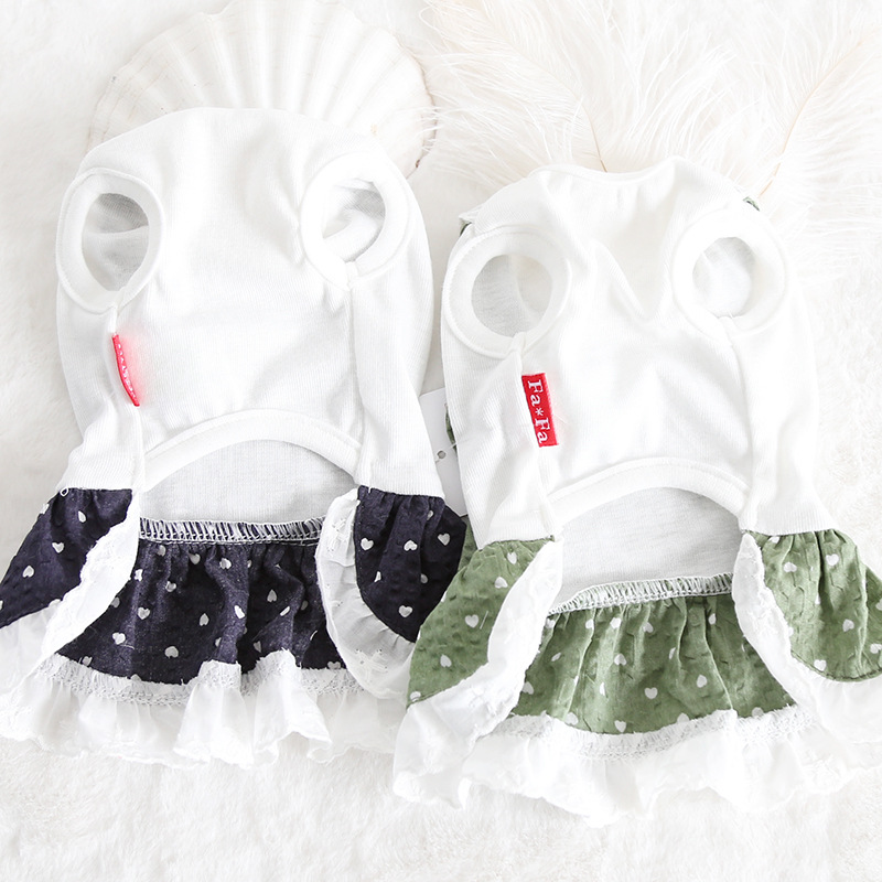 小猫桃心背带裙