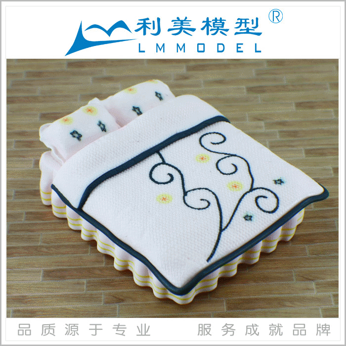 模型公司供应室内陶艺模型床CH0537-30 模型家具 室内模型材料