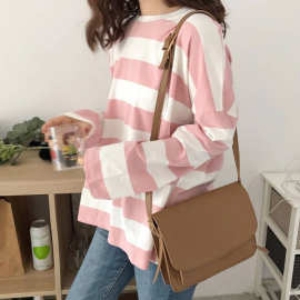 超火cec长袖女2019韩版ins宽松bf慵懒风洋气薄款waitmore早秋上衣