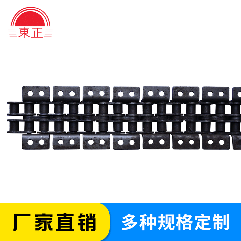 直供不锈钢链条物流自动化输送链流水线短节距双排双侧K2链条