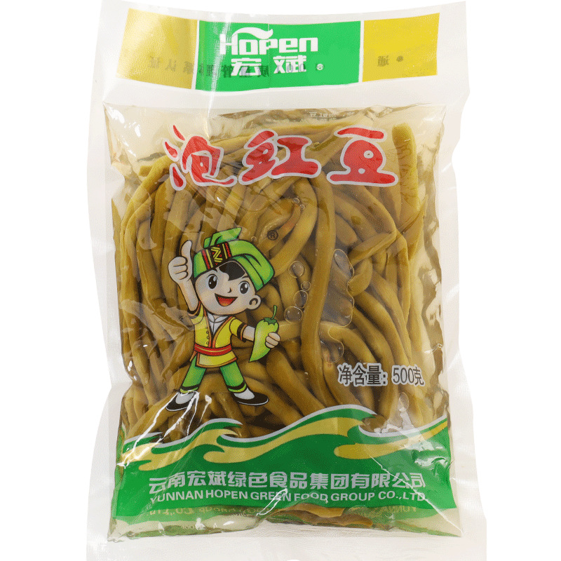 酸豆角泡豇豆500g 四川酸豆角泡菜咸菜酸菜榨菜下饭酱菜|ms