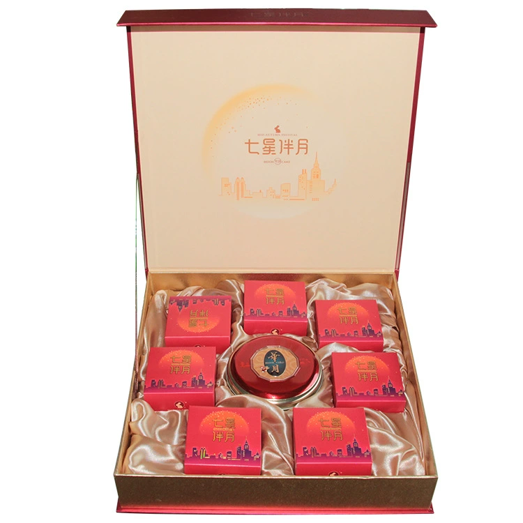 Yajia Seven Stars Mooncake Gift Box 710g Mid-Autumn Festival Gift Box Cantonese Style Mooncake Order Wholesale Group Buying