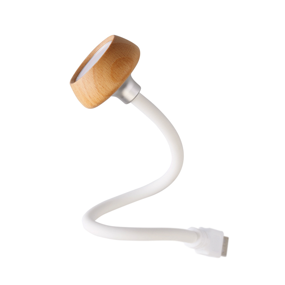 源廠創意禮品百變原木USB氛圍燈花蕾LED節能護眼閱讀燈隨身小夜燈