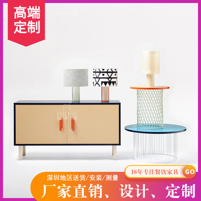 北歐全實木時尚設計師小家庭餐廳儲茶餐具櫃櫥櫃櫥櫃廠家