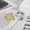 Retro ring suitable for men and women, golden silver accessory, European style, punk style, wholesale