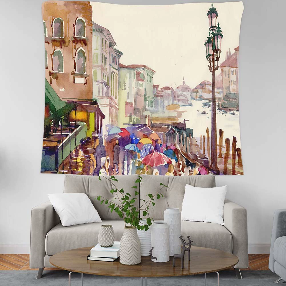 Широкая большая дверь висит Ткань Горячая картина маслом якорь домашние гобелены настенные украшения стены