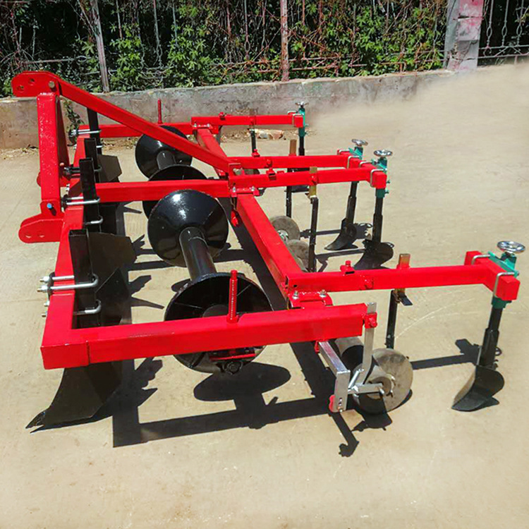 双垄起垄铺膜机中药材起垄机四轮车带起垄铺膜施肥滴灌一体机新款