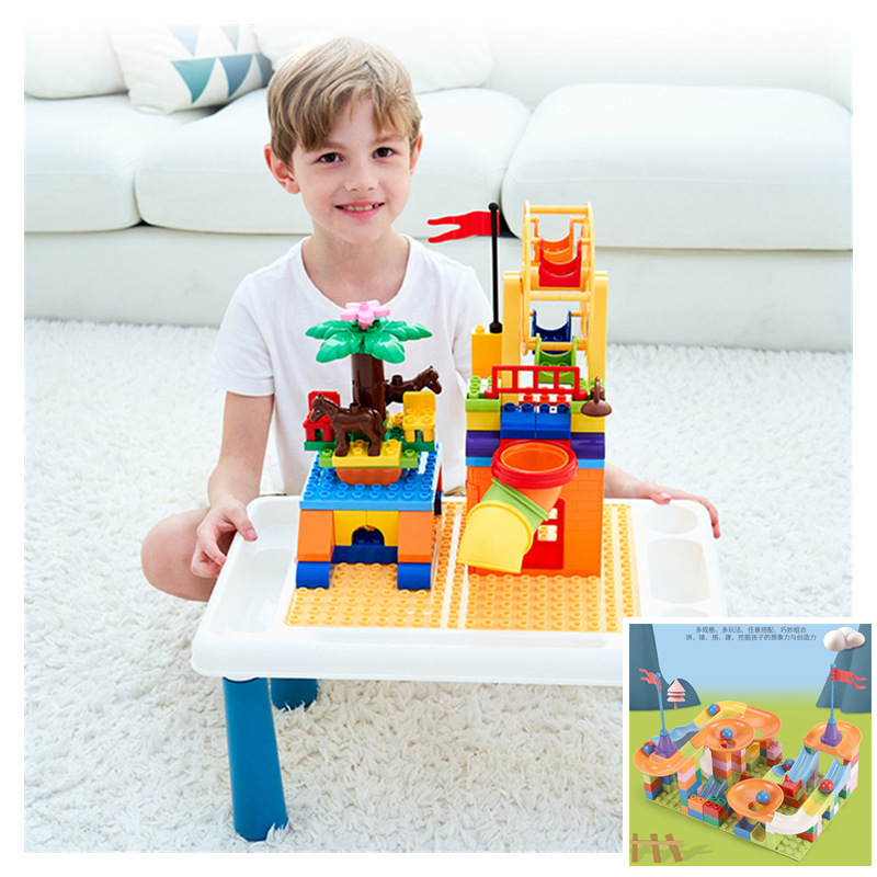 Free Shipping Multifunctional Building Blocks Table Children's Game Learning Table Toy Table Large Particle Slide Building Blocks Table Accessories Free Shipping Multifunctional Building Blocks Table Children's Game Learning Table Toy Table Large Particle Slide Building Blocks Table Accessories