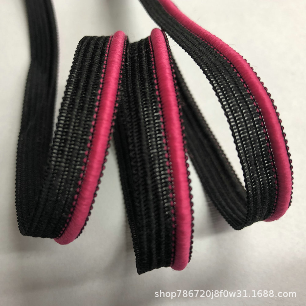 (腾来）新款现货供应10MM子母带针织子母带裤边捆边织带书签织带