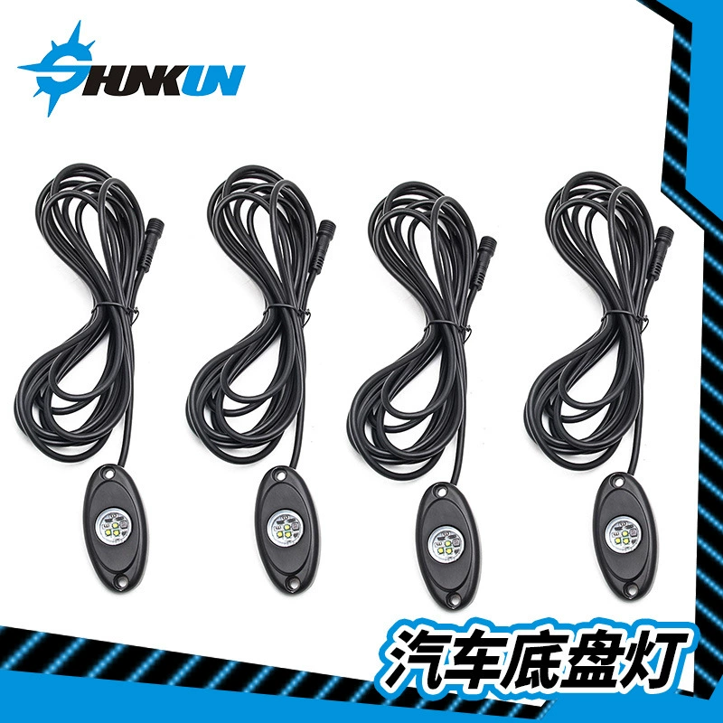 Новая Автомобильная фара, одноколесная четырехколесная Нижняя лампа для лодки, налобный фонарь, белый свет без приложения Bluetooth, управление нижней лампой автомобиля