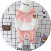 Cartoon set suitable for men and women for early age, autumn, children's clothing, 0-3 years, 2 piece set