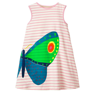 19 summer New products Girls dress Europe and America style pure cotton Short sleeved Children Skirt Cross border Source of goods Cartoon Princess Dress