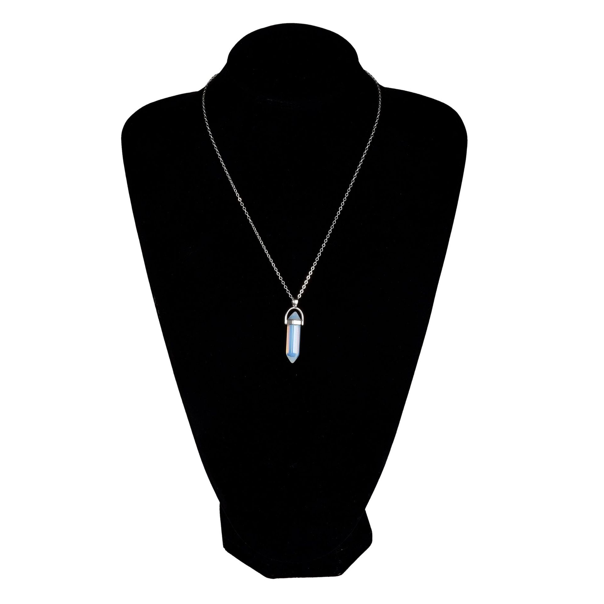 new fashion short bullet pendant necklace crystal stone pendant alloy necklace