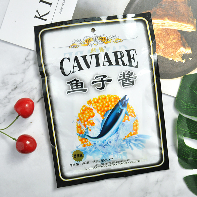 姑香鱼子酱番茄味100g寿司鱼籽酱 日韩料理紫菜包饭寿司材料