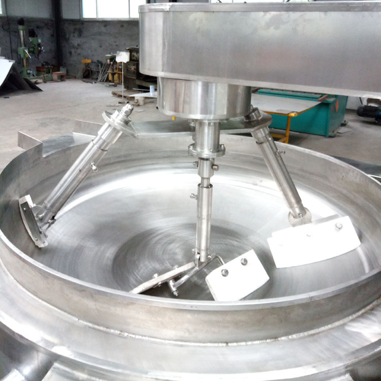 诸城直销多头行星搅拌高粘物料炒锅 燃气全自动多头行星搅拌炒锅