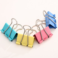 60-pack Deli Long Tail Clips 8556ES, 15mm Colorful Long Tail Clips, Long Tail Staples, Dovetail Clips, Ticket Holders