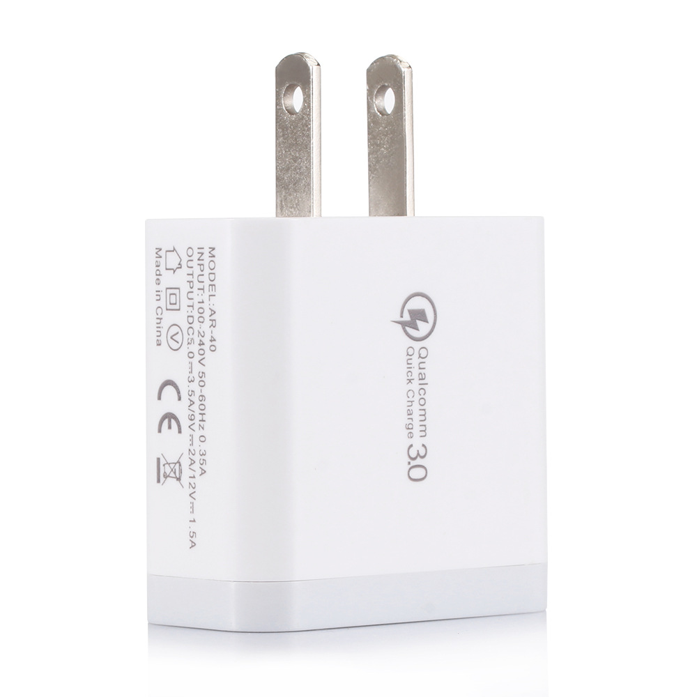 Hurtig dual qc3.0 telefonoplader universal rejseadapter_voghion.com