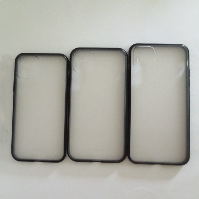 apply iPhone 12/12Pro Two-in-one Mobile phone shell PC Hard bottom tpu Scrub White source material