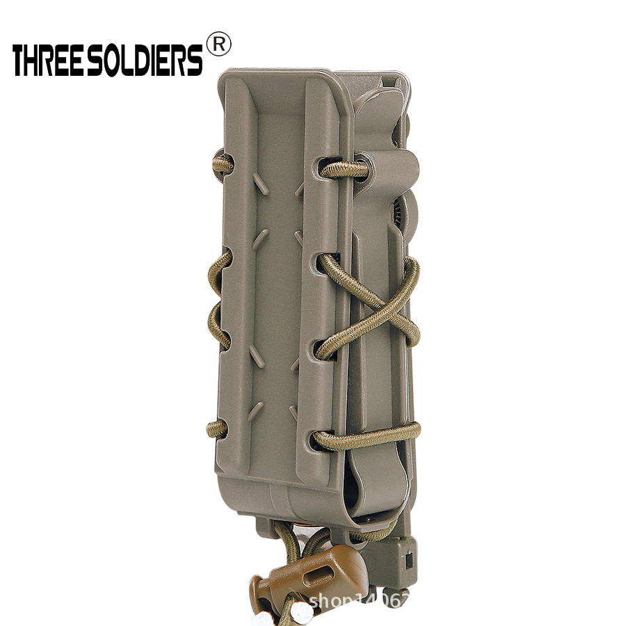 (2개) 외계인 육군 팬 CS 전술 허리 매달려 빠른 당김 상자 9MM 및 45APC MOLLE 허리 커버