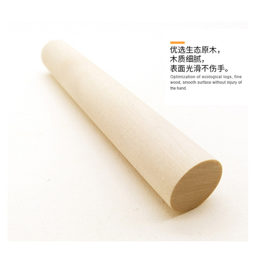 Cross-border 14 pine wood rolling stick straight stick rolling stick rolling pin pottery tool clay plate forming pottery clay sculpture tool