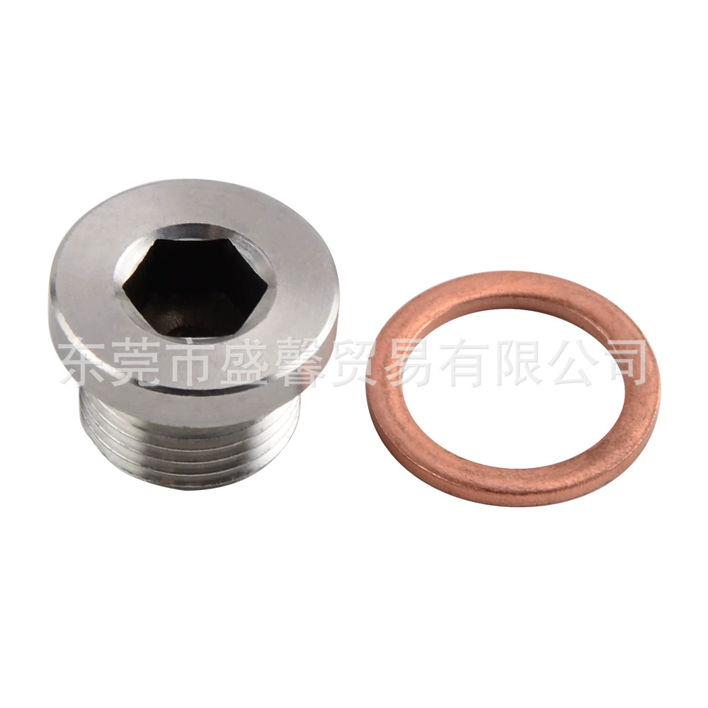 M18 x 1,5 мм 2, датчик кислорода, шестиугольная заглушка из нержавеющей стали, заглушка из нержавеющей стали с шайбой