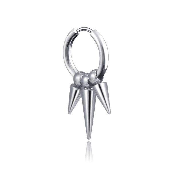 Ear buckle three -pointed steel color