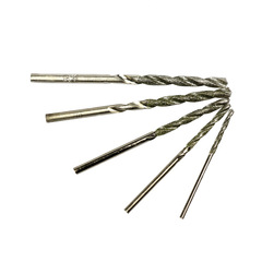 Silver emery twist drill 10-piece set 0.8-4.0MM twist drill bit set Jade punching needle wholesale