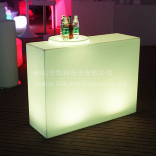Rotational plastic furniture bar combination luminous bar LED luminous furniture wholesale partition table fashion colorful wine cabinet