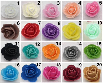 Artificial Flower PE Foam Flower DIY Cuddle bear accessories 3.5 rose Wedding celebration manual Garland Manufactor Direct selling