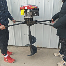 批发零售园林种植挖坑钻眼机 四冲程手提式挖坑机 打洞机钻冰机