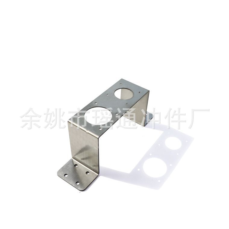 厨房宝电源冲压件V型镀锌铁片折弯 圆片平铁片弯曲成型