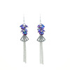 Summer crystal, fresh long earrings, 2019, 925 month, fitted