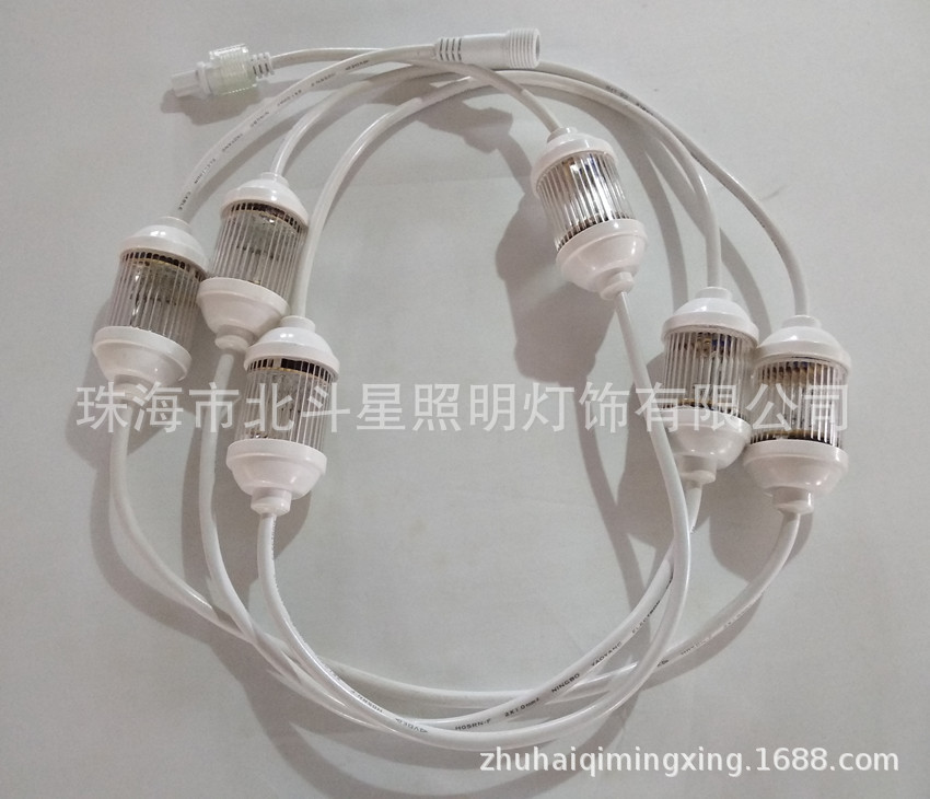 24LED灯串 爆闪灯串 LED室内外装饰灯串 圣诞灯串 桥梁灯庭院灯|ms