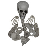 Партия на Хэллоуин в Хэллоуине вечеринка на Хэллоуин Бар Хэллоуин, 28 кусочков скелета скелета скелета с костями с костью