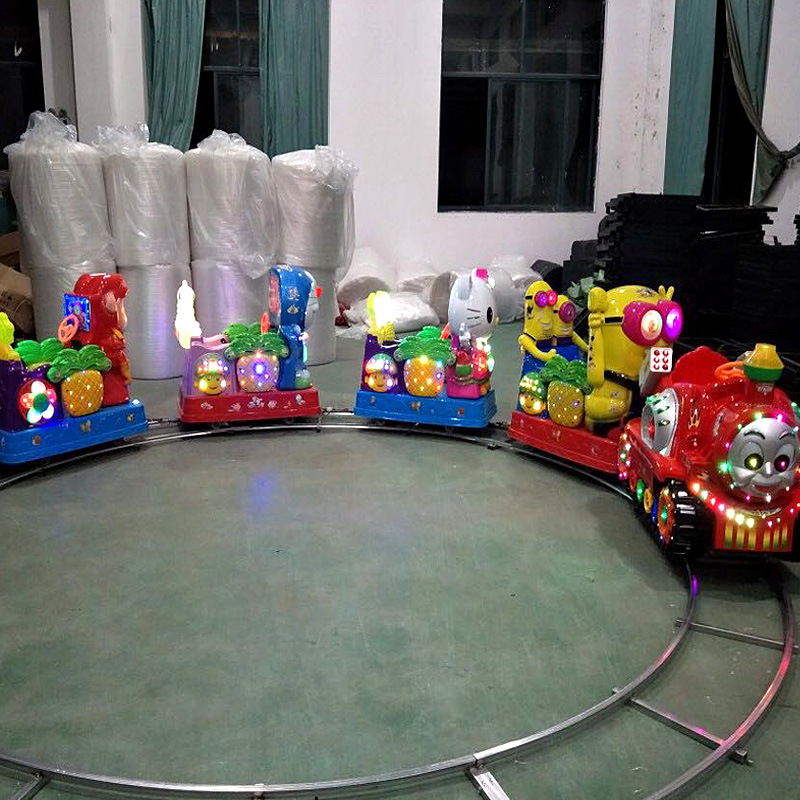 跨境批發兒童 軌道小火車 搖搖車電櫃電瓶電動搖擺機遊樂設備