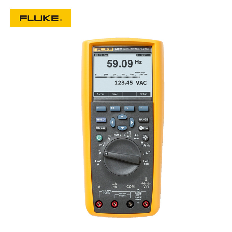 福禄克FLUKE 287C手持式真有效值工业用记录万用表FLUKE 289C