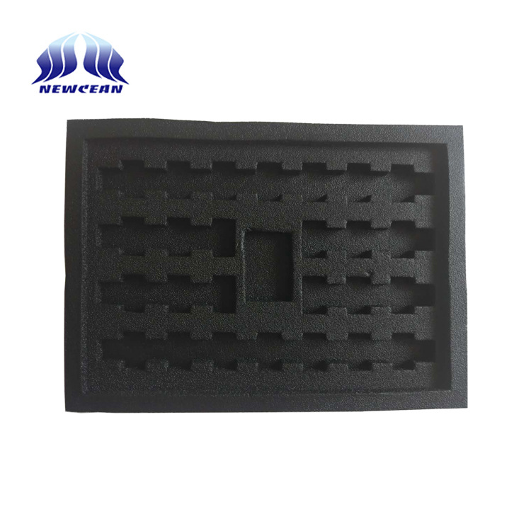 厂家定制 黑色导电泡棉内衬 电子元器件周转导电内托
