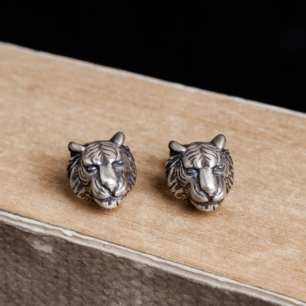 925 sterling silver king earrings domine...