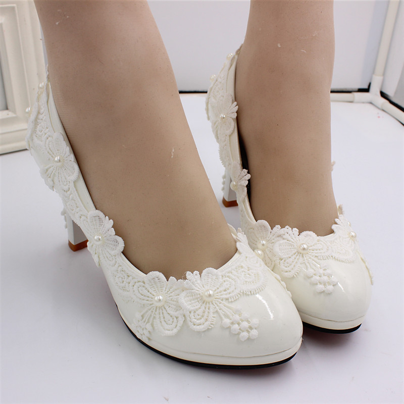 【星辰猫】白色大码婚鞋高跟新娘鞋现货批发厂家货源高跟鞋BH167