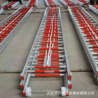 兴祥消防15米铝合金消防拉梯厂家直供