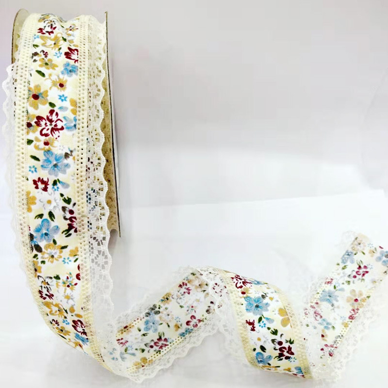 现货批发4cm精美超声波压花织带 双面蕾丝纺织服装服饰配件压花带