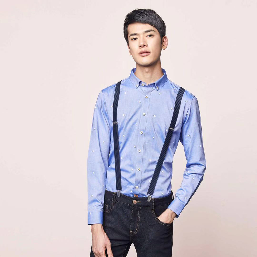 Spring cotton fitted shirt