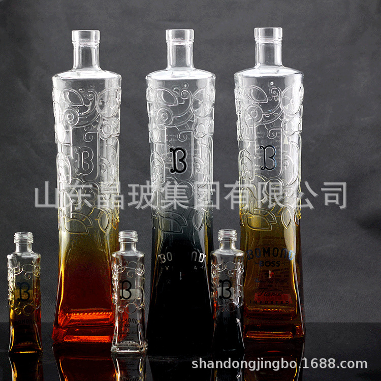 厂家直销晶白料玻璃酒瓶空酒瓶 新款750mll精致酒瓶白酒瓶